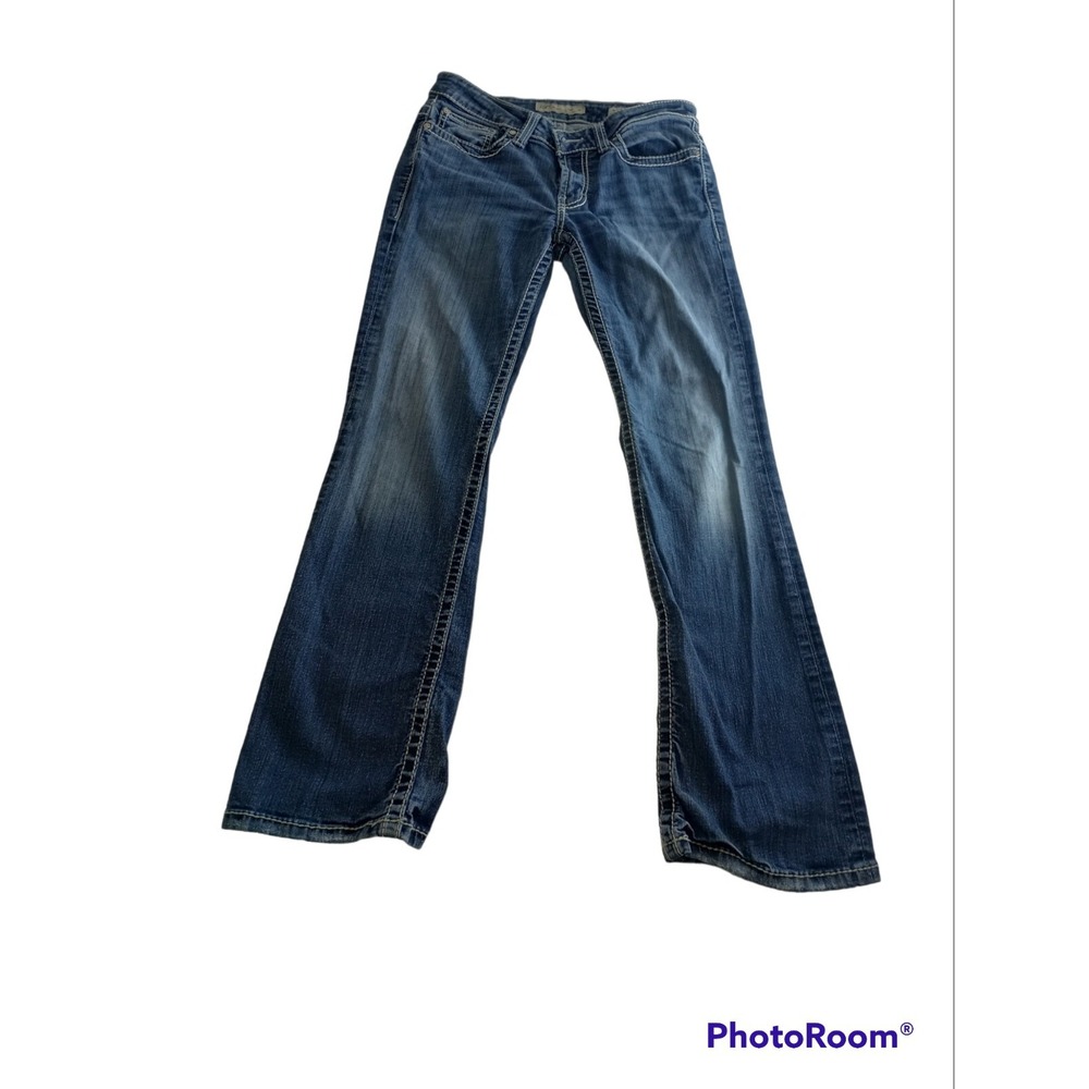 BKE Buckle Payton Denim Distressed Jeans Women's Denim Size 28R Embroidered